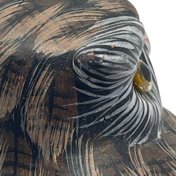 Vintage Enesco Owl Perched On Wood Figurine 1986 - Picture 8 of 16